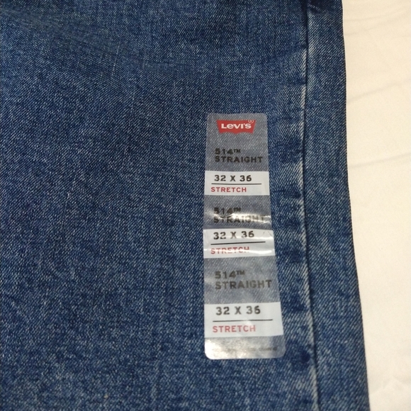 Levi's 514 Medium Indigo Straight Leg Regular Fit Blue Jeans - Picture 7 of 15